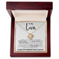 To My Love-Who Loves You More-Love Knot Necklace-Price Includes Free Shipping