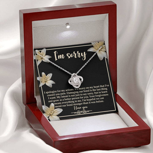 I'm Sorry-The Last Thing-Love Knot Necklace