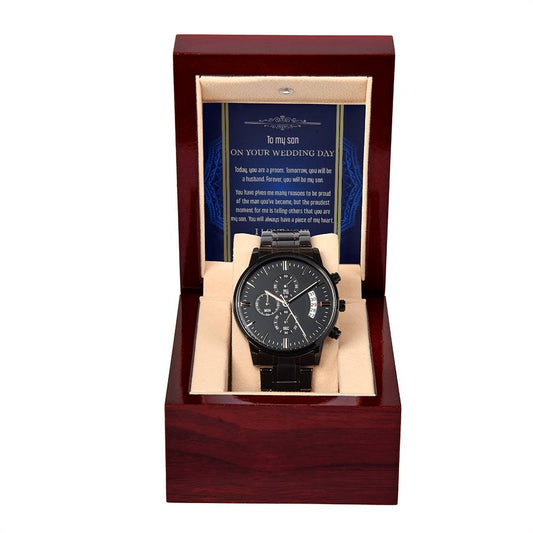 Son Wedding-Be My Son-Metal Chronograph Watch