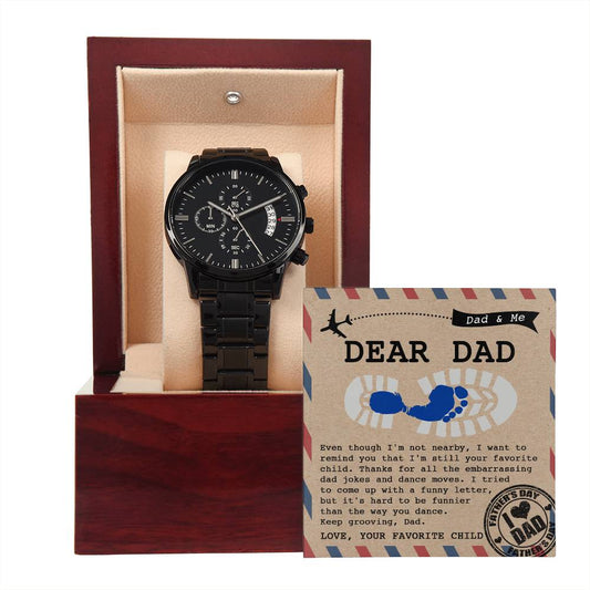 Dad-Your Favorite Child-Metal Chronograph Watch