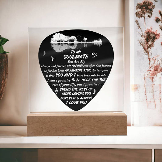 Soulmate-Always and Forever- Decorative Acrylic Plaque