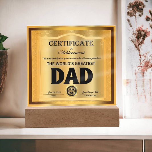 Dad-Officially Recognized As-Decorative Acrylic Plaque