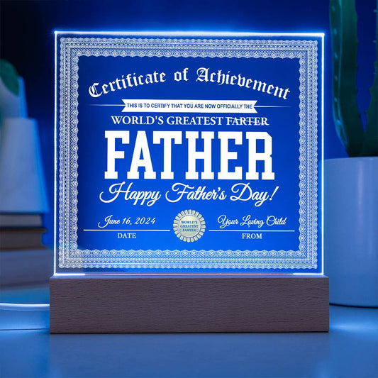 Dad-World's Greatest Farter-Decorative Acrylic Plaque