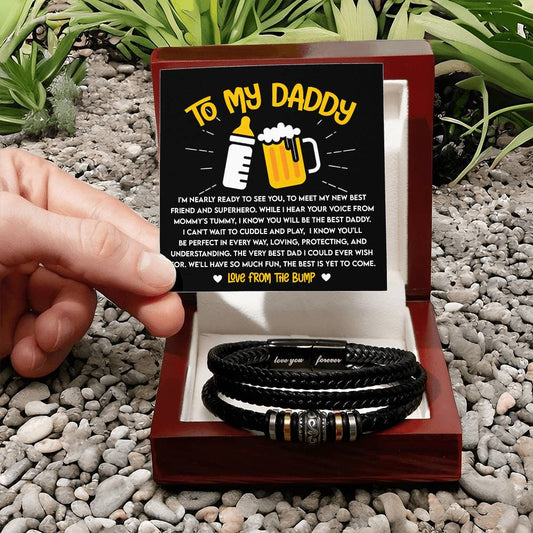 DAD TO BE -  CUDDLE AND PLAY - Forever bracelet