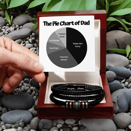 Dad-Pie Chart-Forever Bracelet