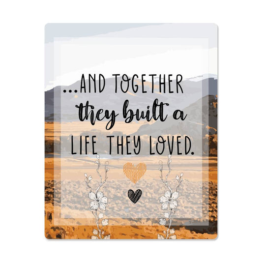 Wall Art-A Life They Loved-Metal Sign