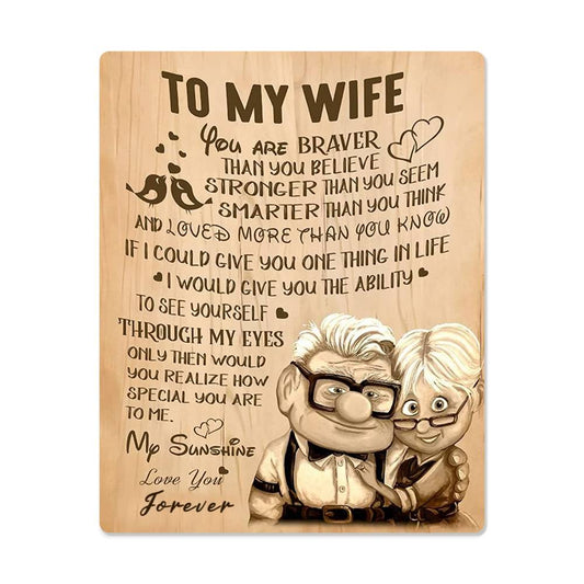 To My Wife-Love You Forever-Wall Art