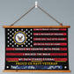 Personalized-U.S. Military Veteran Tribute-Wood Framed Wall Tapestry