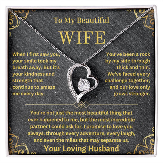 Wife-When I First Saw You-Forever Love Necklace