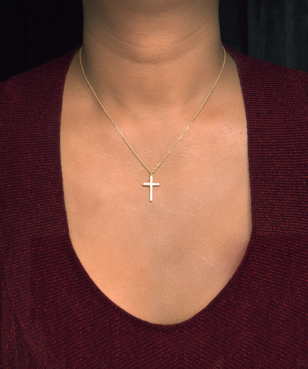 Gift For Daughter-Don't Let Your Fears Keep you From Dreaming-Gold Cross