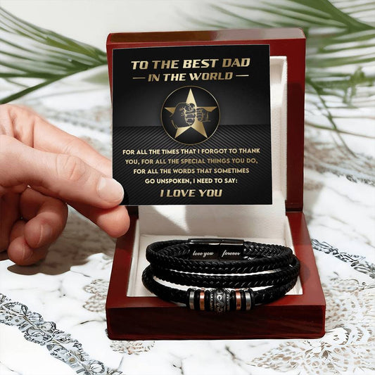 DAD - For All The Times I Forgot To Say Thank You! - Forever Bracelet