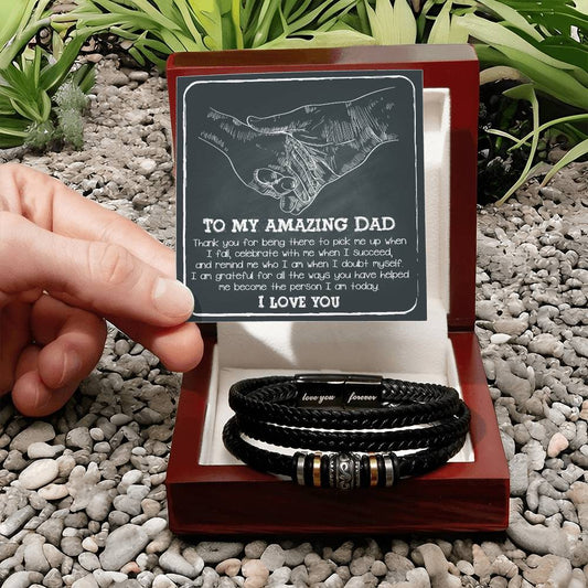 DAD - Thank You For Being There To Pick Me Up - Forever Bracelet