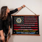 Personalized-U.S. Military Veteran Tribute-Wood Framed Wall Tapestry